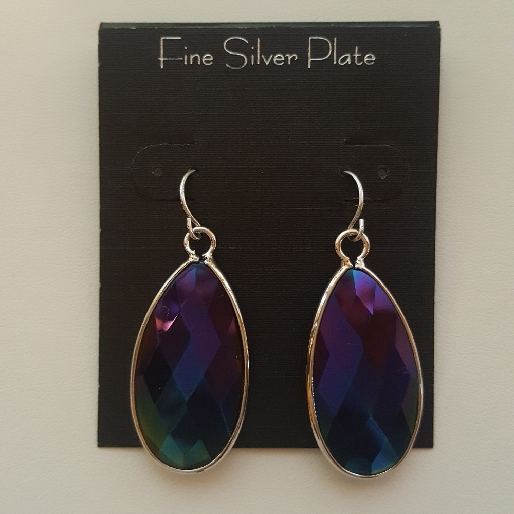Silver Plated Drop Earrings